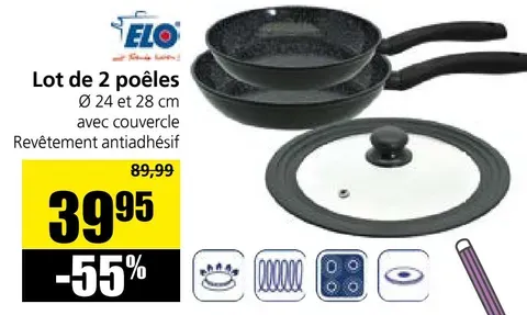 Set of 2 pans
