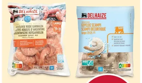 Delhaize or Delhaize Bio Shrimps or seafood