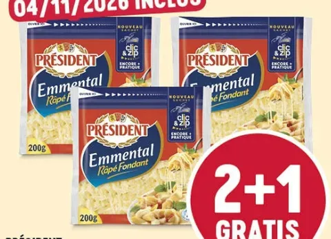 President Grated Emmental