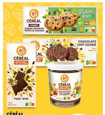 Céréal Biscuits, Chocolate, Jam or Spread