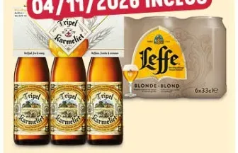 Tripel Karmeliet, Leffe or Stella Artois Special Beer
