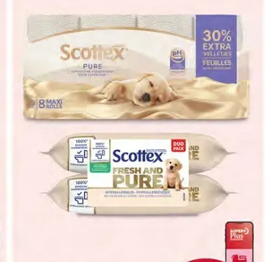 Toilet paper Scottex Pure or Humide duo