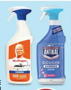 Mr. Proper or Antikal Cleaning Product