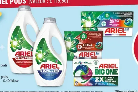 Ariel Big One or Ariel + Liquid Detergent or Pods