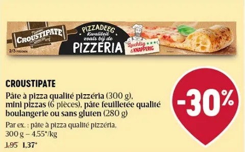 Croustipate Pizzeria Quality Pizza Dough