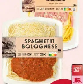 Prepared pasta dish