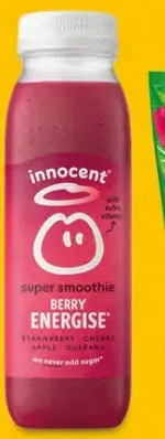 Smoothie, juice, shot or sparkling water drink