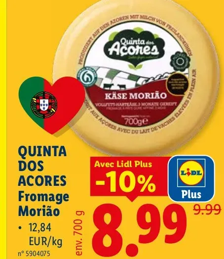 Quinta dos Açores Morião cheese