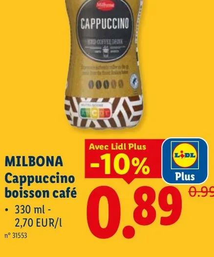 Cappuccino coffee drink