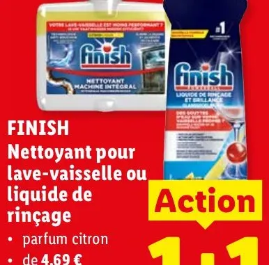 Finish Dishwasher Cleaner or Rinse Aid