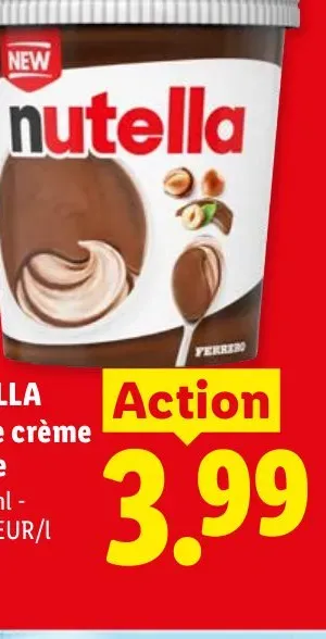 Nutella Ice Cream Tub