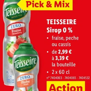 Teisseire Syrup 0%