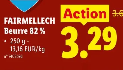 Butter 82%