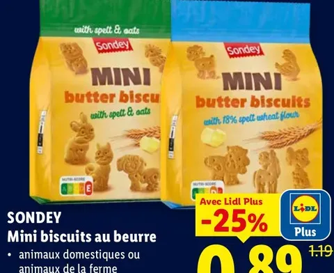 Mini butter biscuits