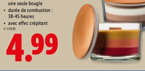 Scented candle in glass