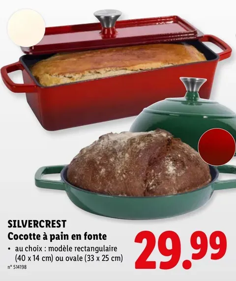 Cast iron bread pot