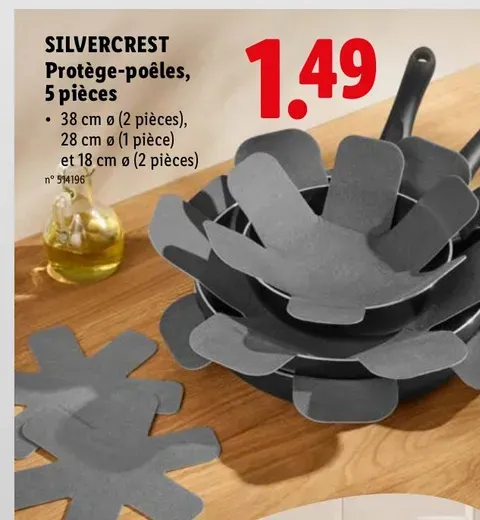 Pan protectors, 5 pieces