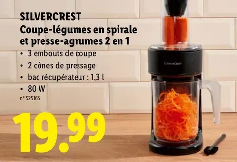 Spiral vegetable cutter and citrus press 2 in 1