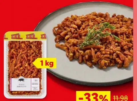 Pita pork strips