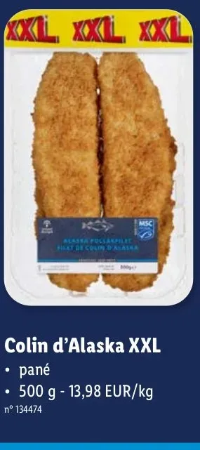 Alaska Pollock XXL breaded