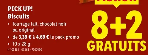 Pick Up! Biscuits (Milk Chocolate or Original)